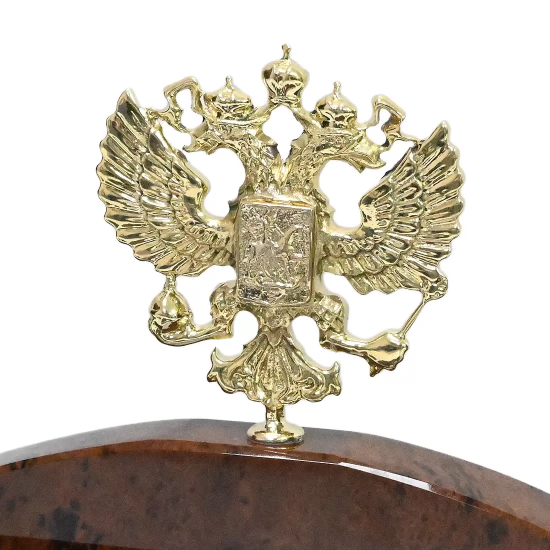 Настольный набор из обсидиана "Герб РФ"