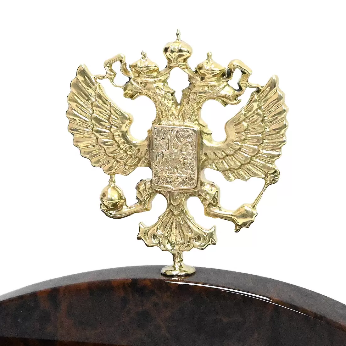 Настольный набор из обсидиана "Герб"