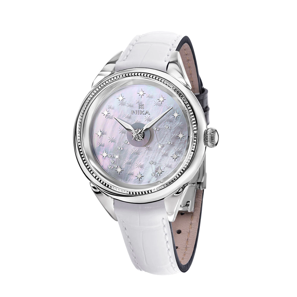 Silver wristwatch "Constellation. NIKA 1285.1.9.37A.B"