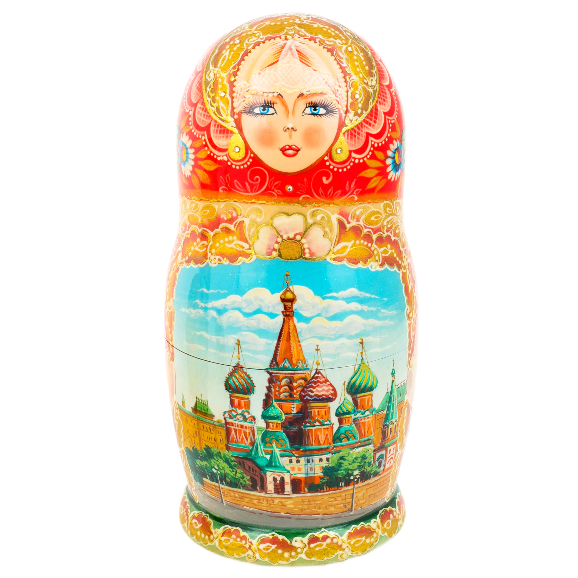 Матрешка на 7 мест "Вятка. Кремль" 25 см