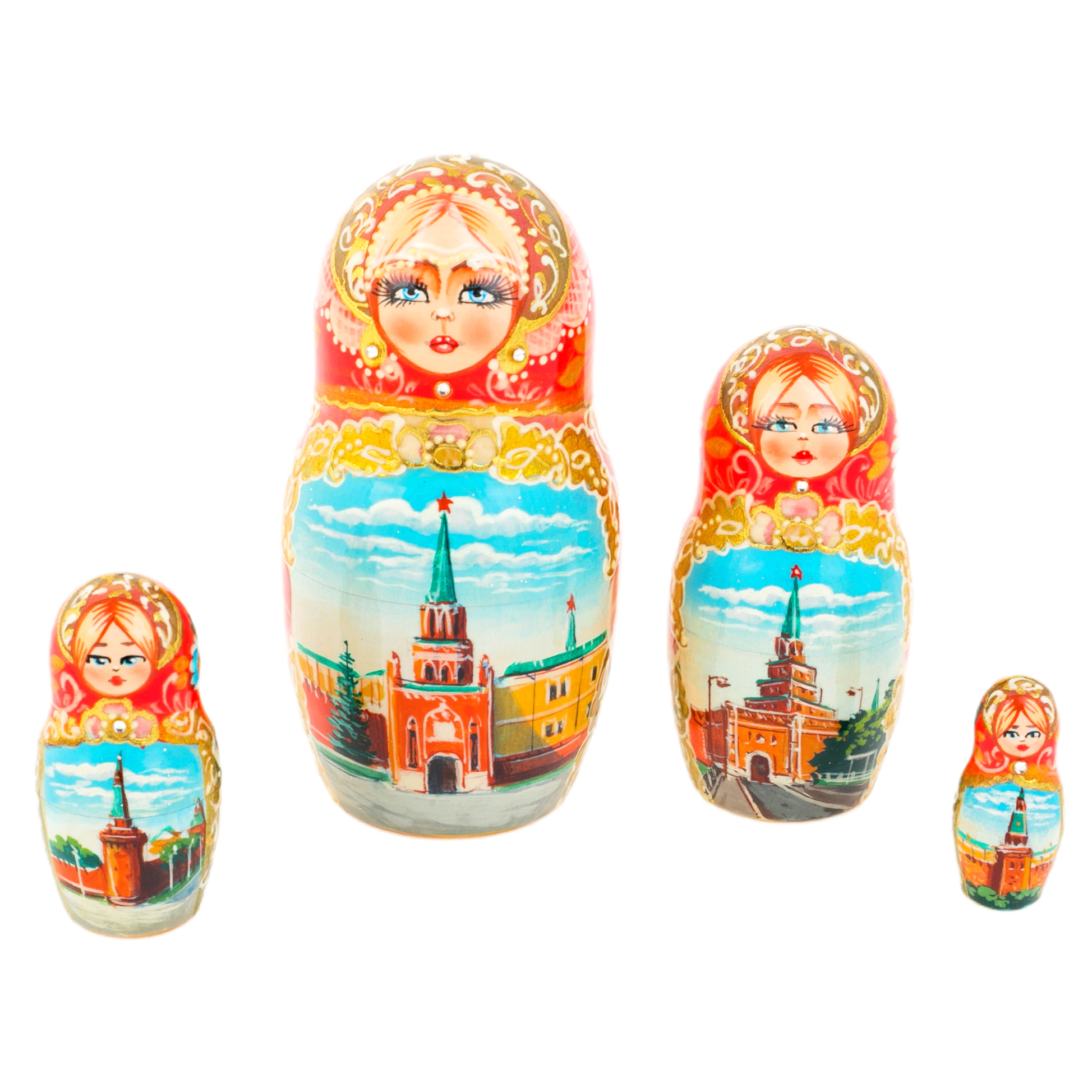 Матрешка на 7 мест "Вятка. Кремль" 25 см