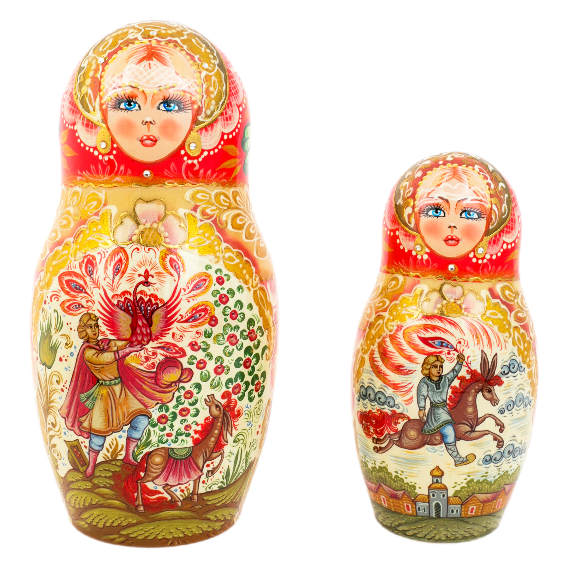 Матрешка на 5 мест "Букет. Сказочная" 20 см