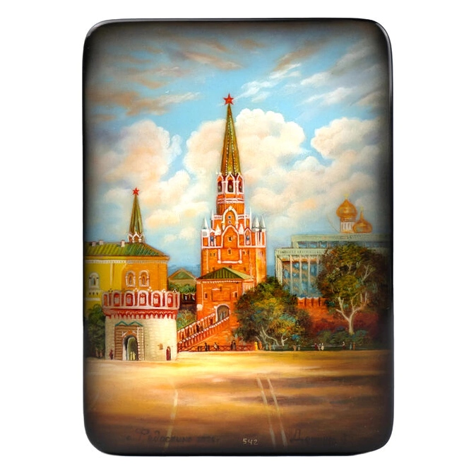 Шкатулка "Кутафья башня" Дешина, Федоскино