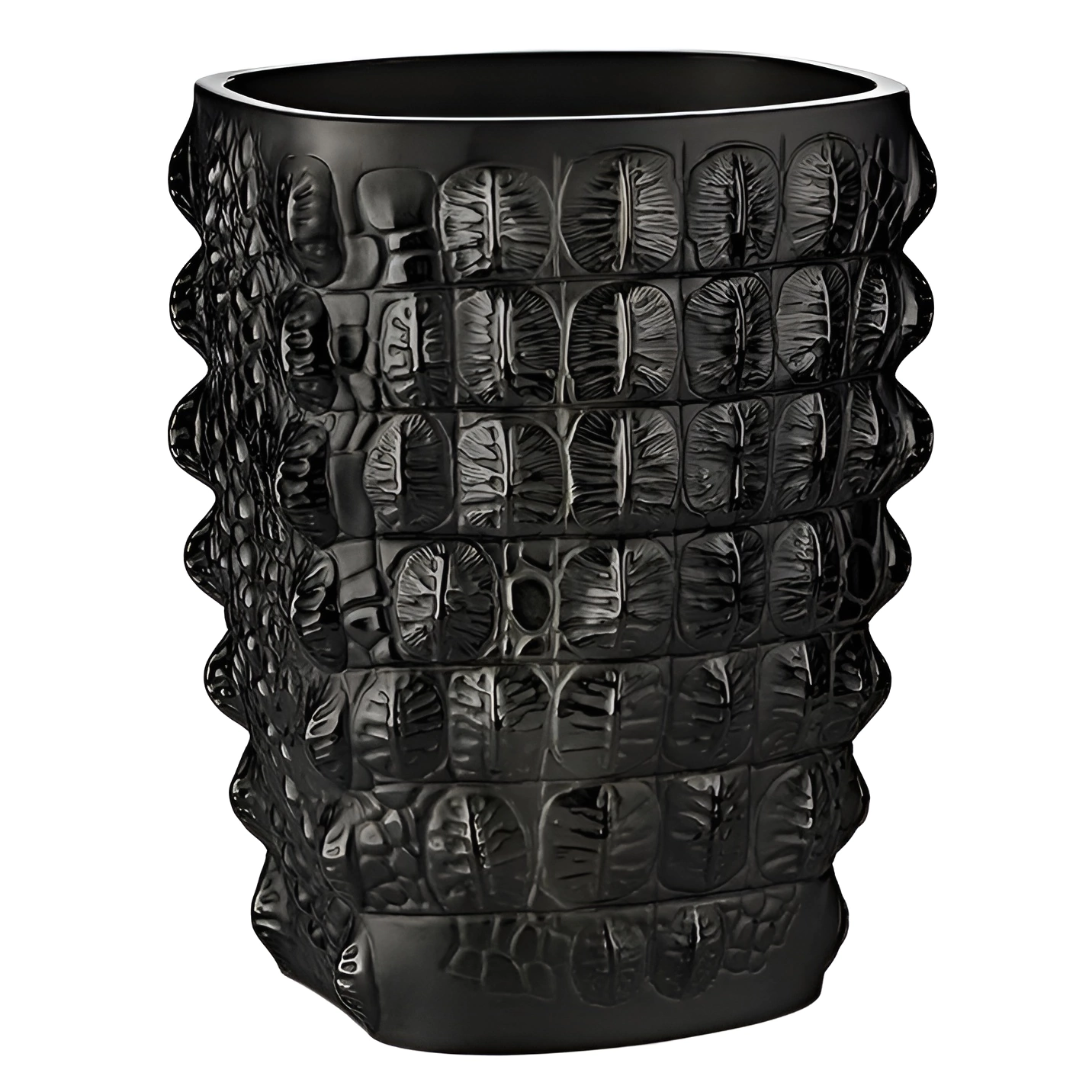 Хрустальная ваза "Croco" 26.5 см, черная