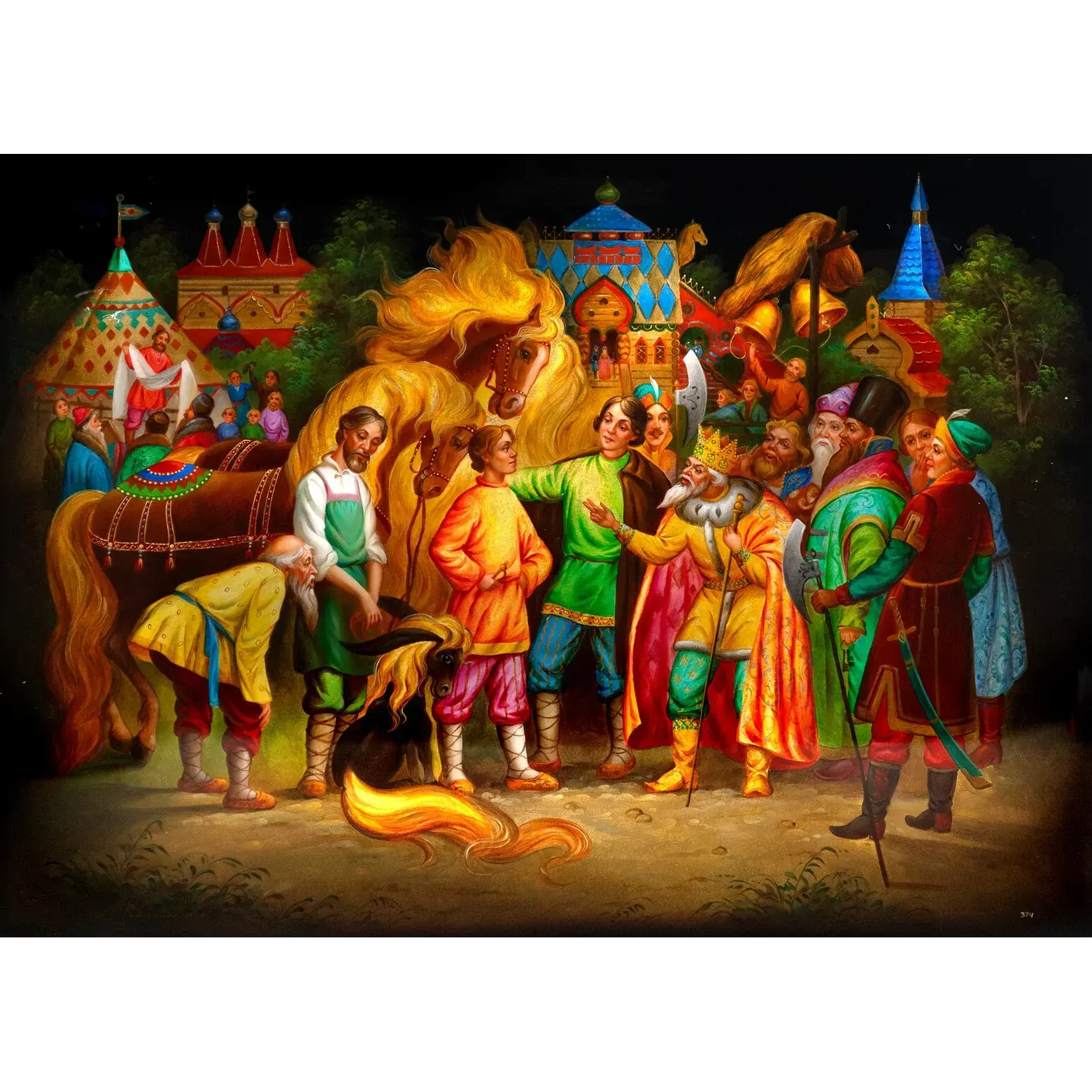 Ларец "Конек Горбунок" Бобровник, Федоскино