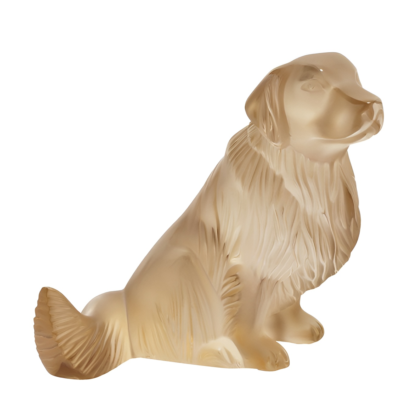 Хрустальная скульптура "Golden Retriever" золотистая