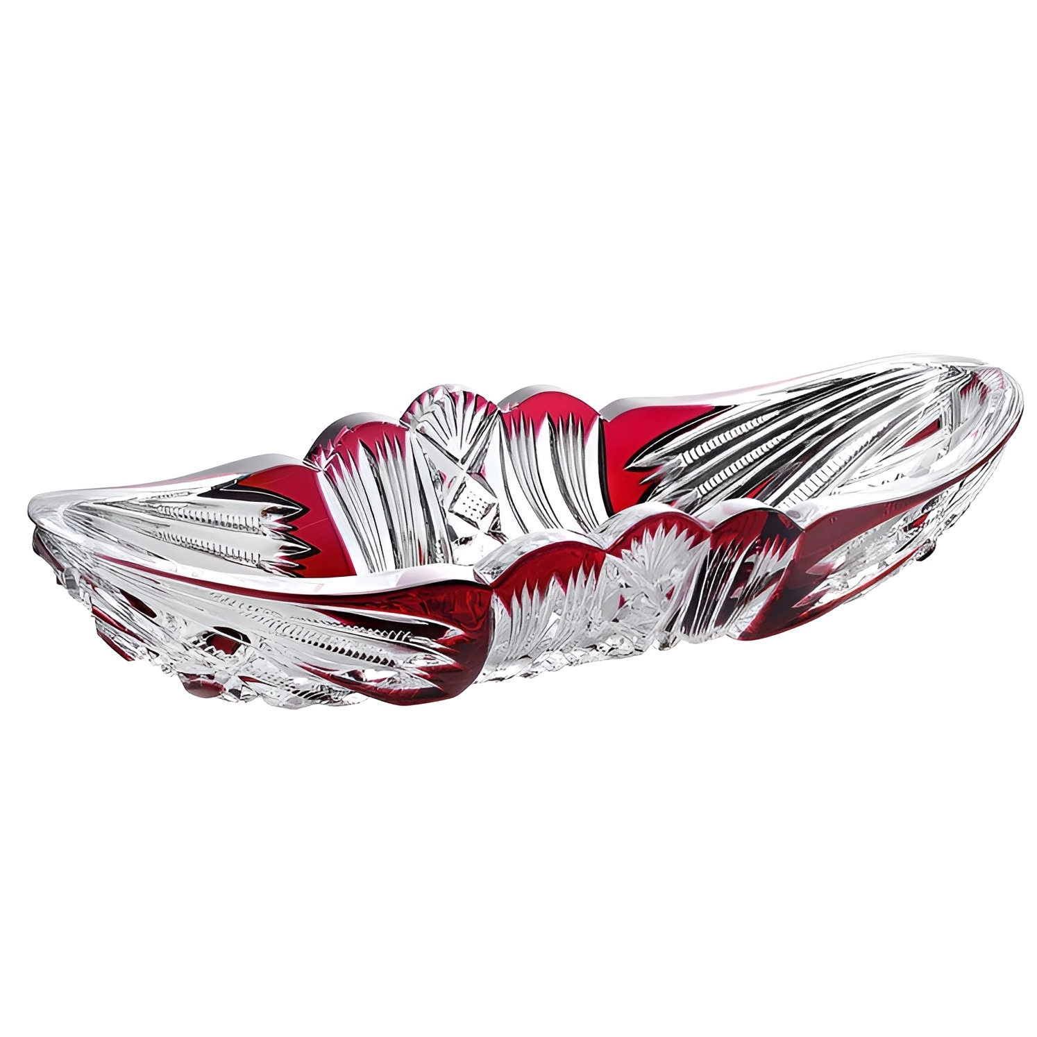 Ваза для фруктов "Flammes" бордовая