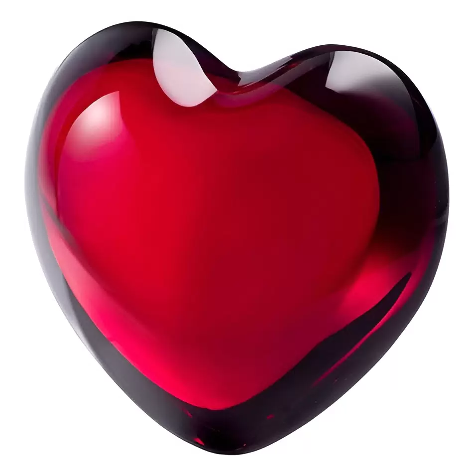 Хрустальная cтатуэтка "Coeur Cupid's Heart" красная