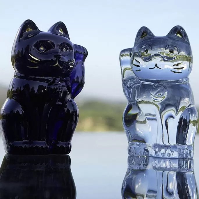 Хрустальная скульптура "Lucky Cat"