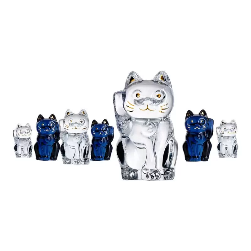 Хрустальная скульптура "Lucky Cat"