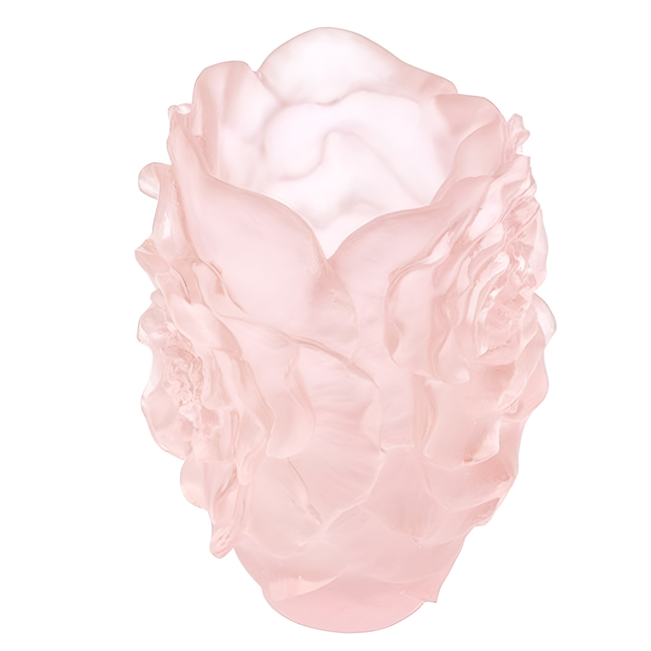 Хрустальная ваза "Camelia" 15.5 см, розовая