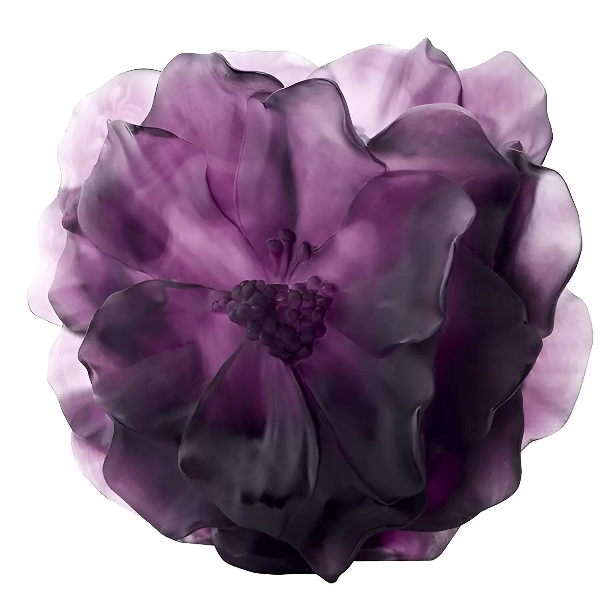 Хрустальная ваза "Camelia" 28 см, фиолетовая