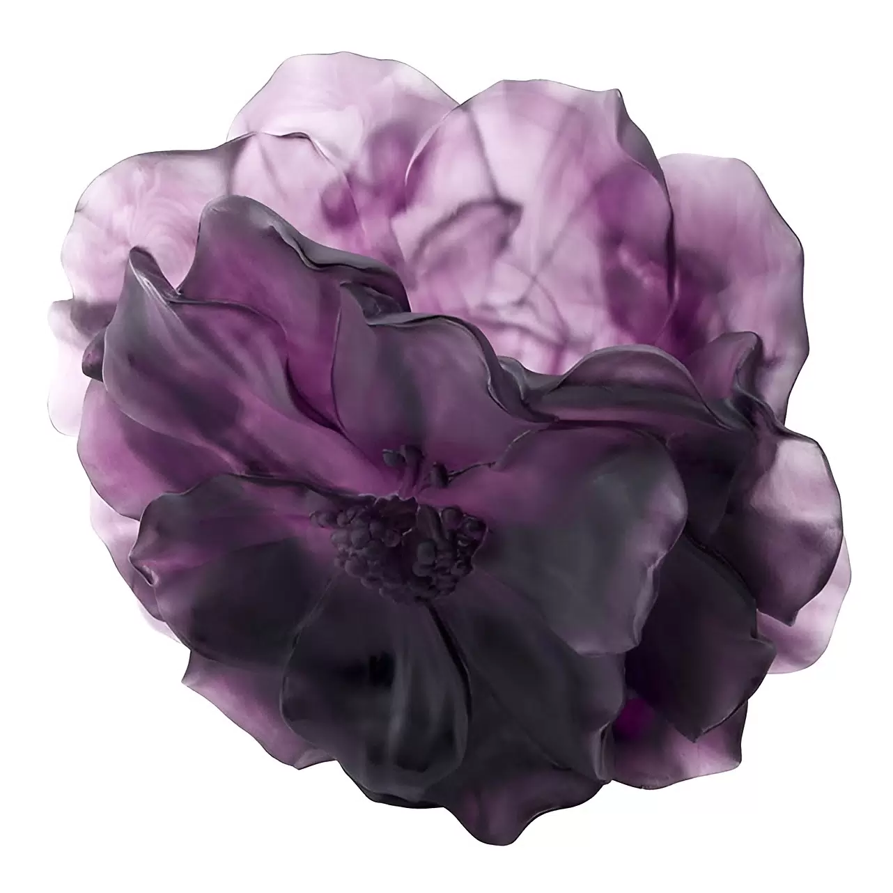 Хрустальная ваза "Camelia" 28 см, фиолетовая