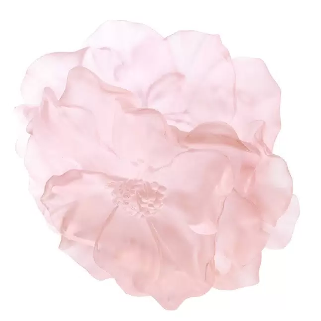 Хрустальная ваза "Camelia" 28 см, розовая