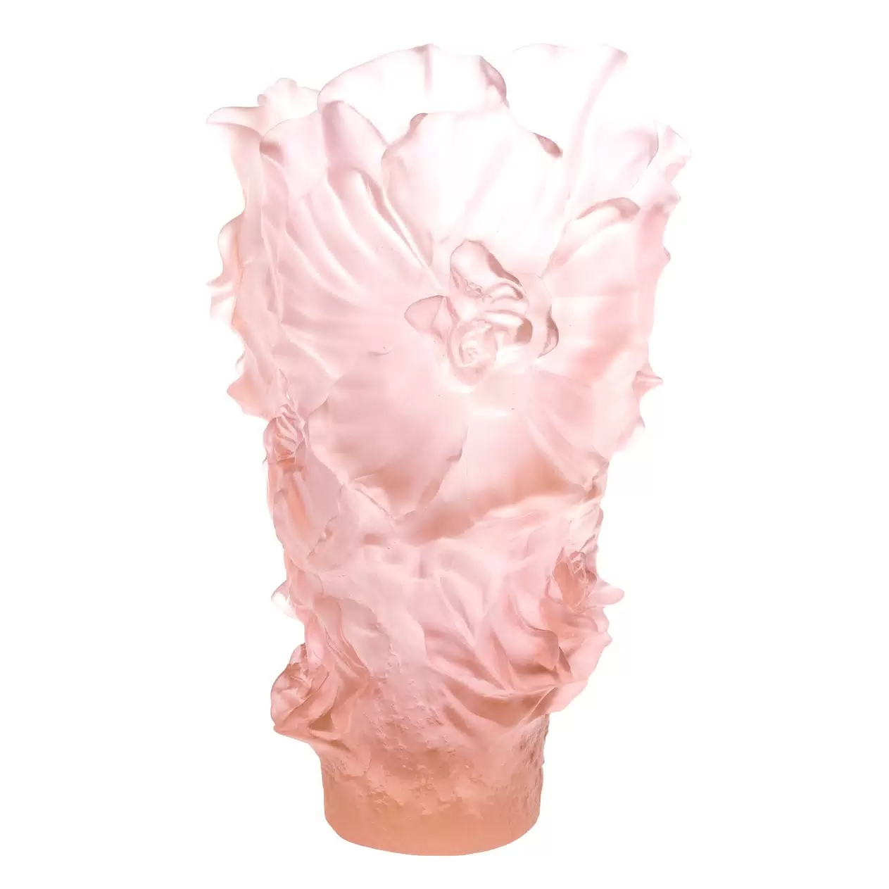 Хрустальная ваза "Camelia Magnum" 52 см, розовая