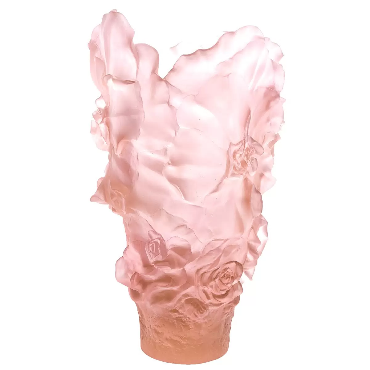 Хрустальная ваза "Camelia Magnum" 52 см, розовая