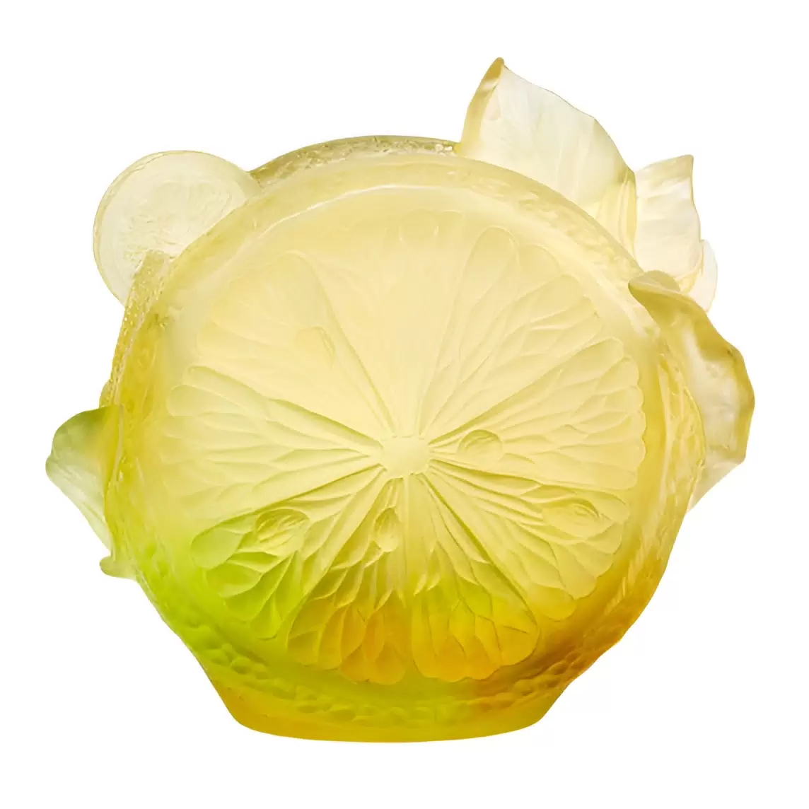 Хрустальная ваза "Citrus" 24 см, желтая