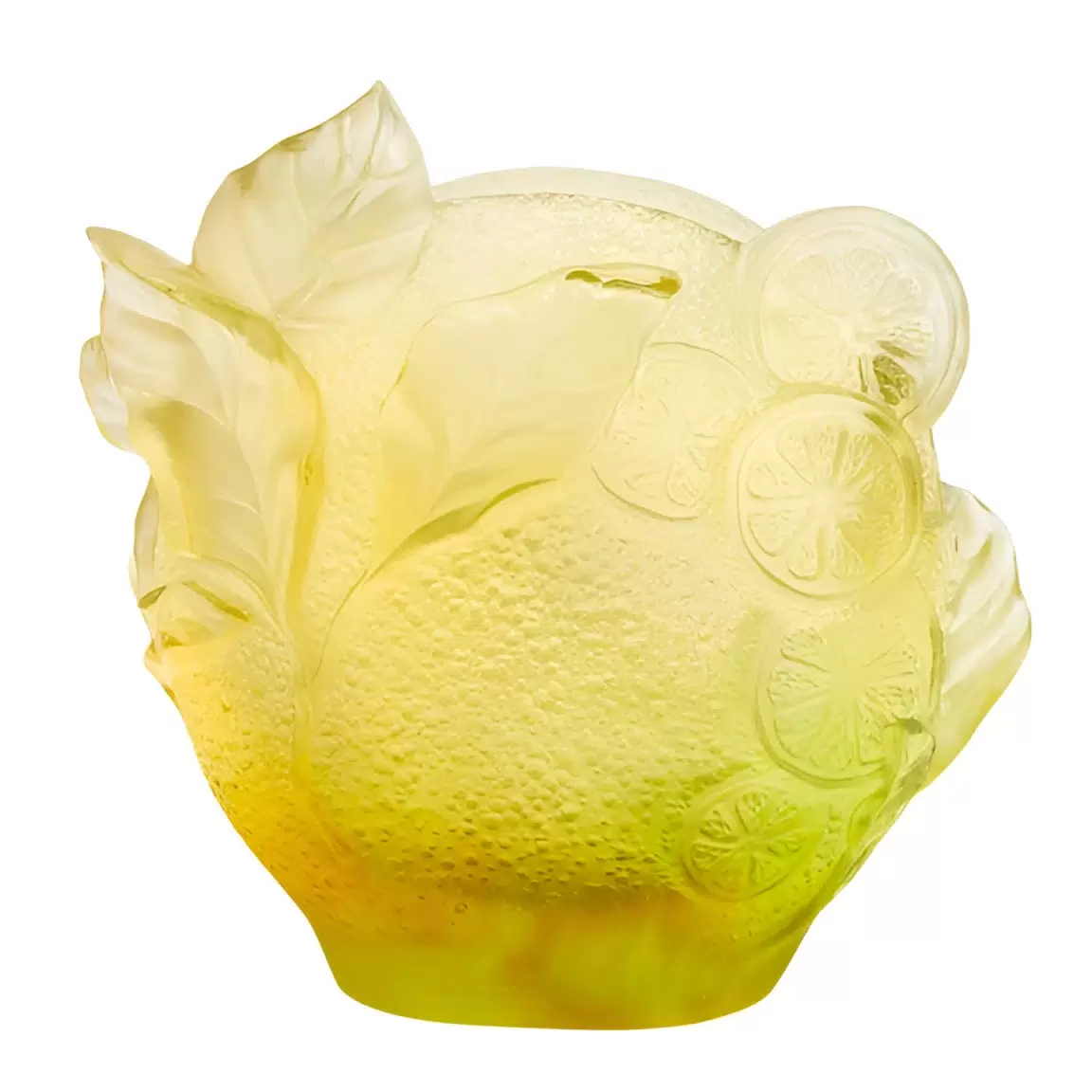 Хрустальная ваза "Citrus" 24 см, желтая