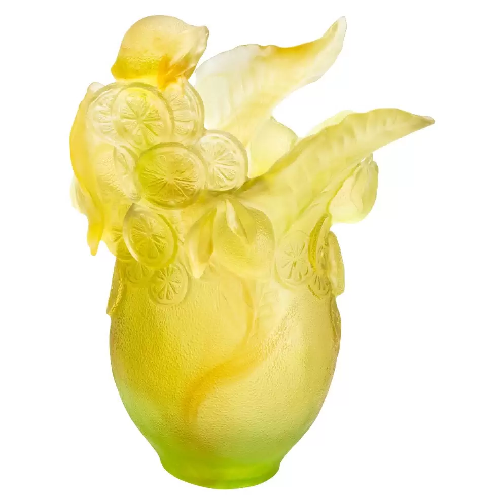 Хрустальная ваза "Citrus Magnum" 51 см, желтая