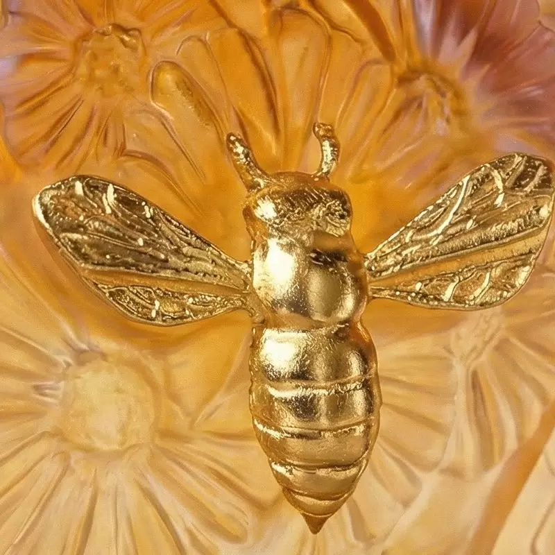 Хрустальная ваза "Or d'abeille" 22.5 см, оранжевая