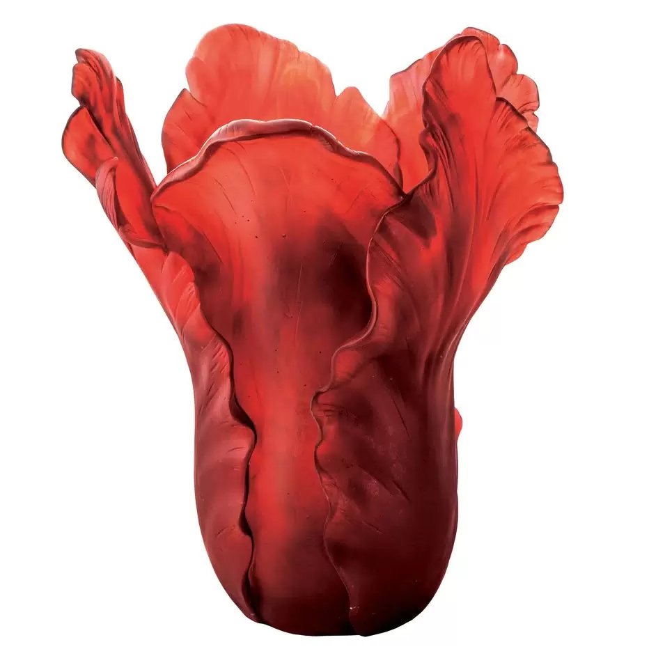 Хрустальная ваза "Tulip Magnum" 52.5 см, красная