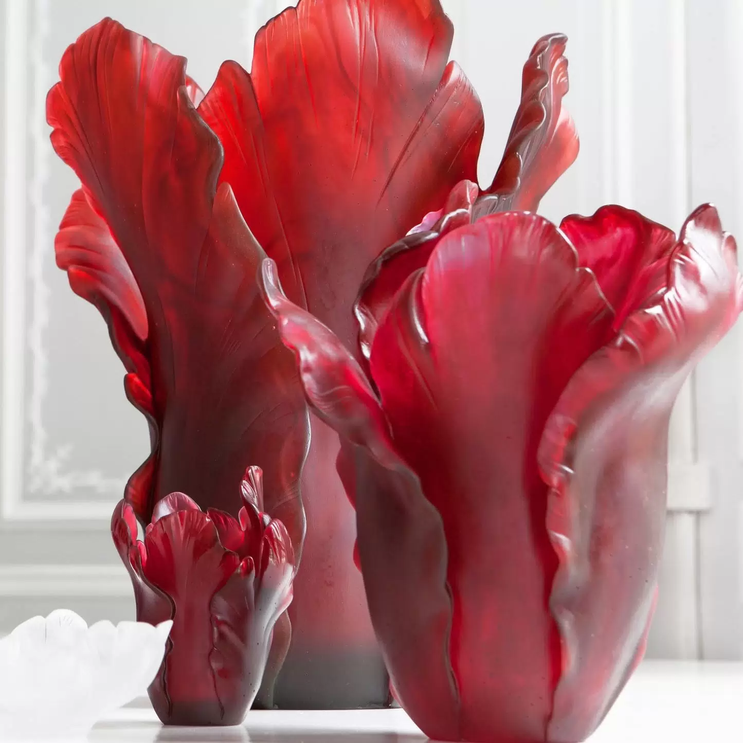 Хрустальная ваза "Tulip Magnum" 52.5 см, красная