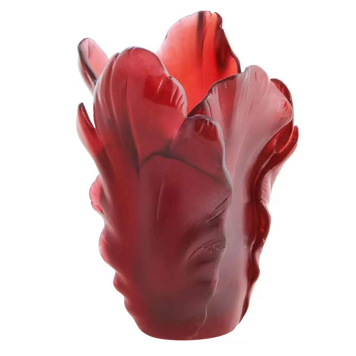 Хрустальная ваза "Tulip small" 17 см, красная