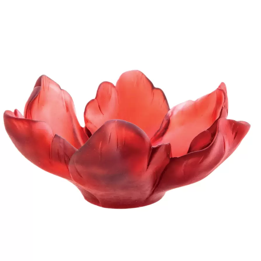 Мелочница из хрусталя "Tulip" красная