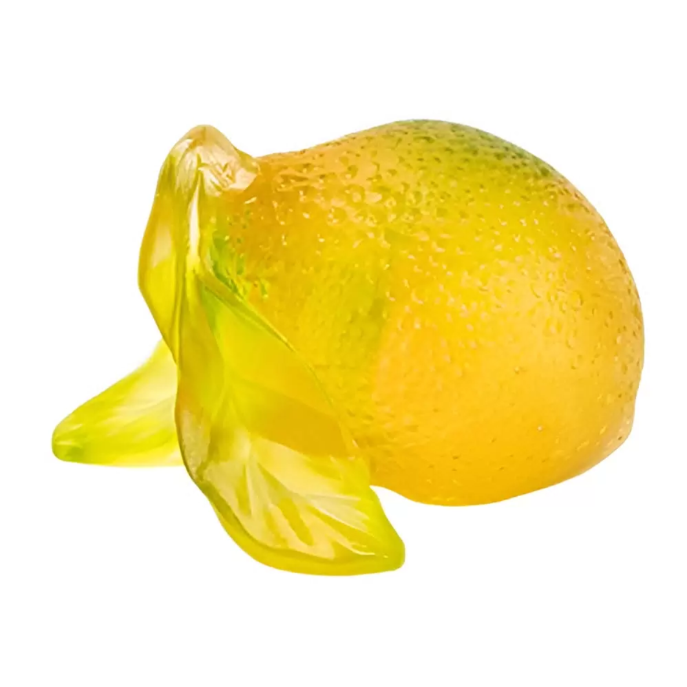 Хрустальная скульптура "Citrus" желтая