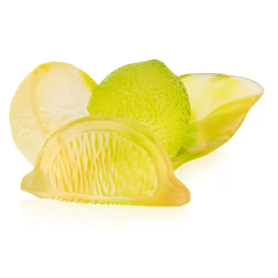 Хрустальная скульптура "Citrus" желтая