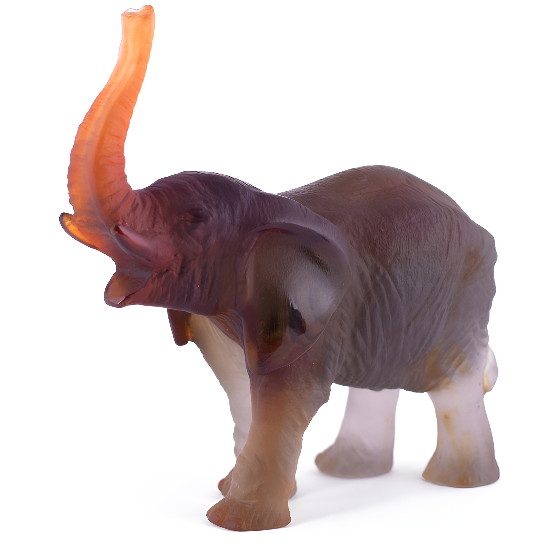Хрустальная скульптура "Elephant" серая