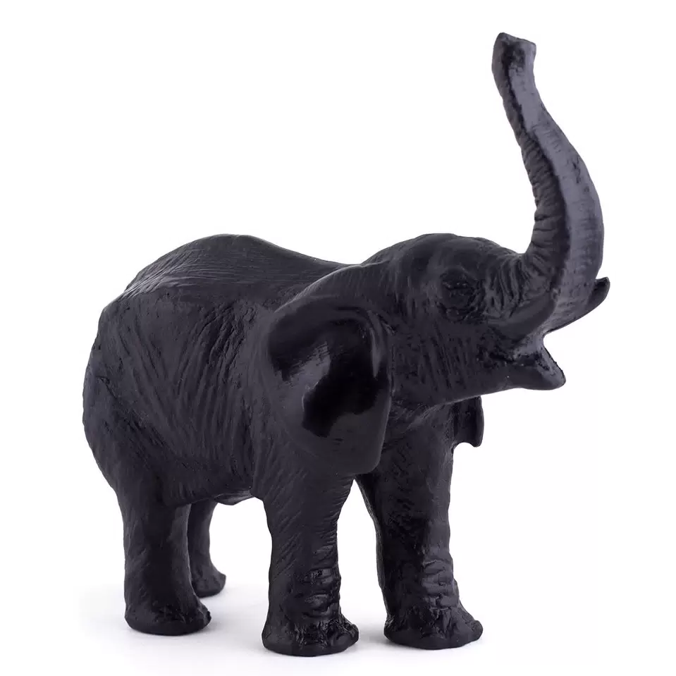 Хрустальная скульптура "Elephant" черная