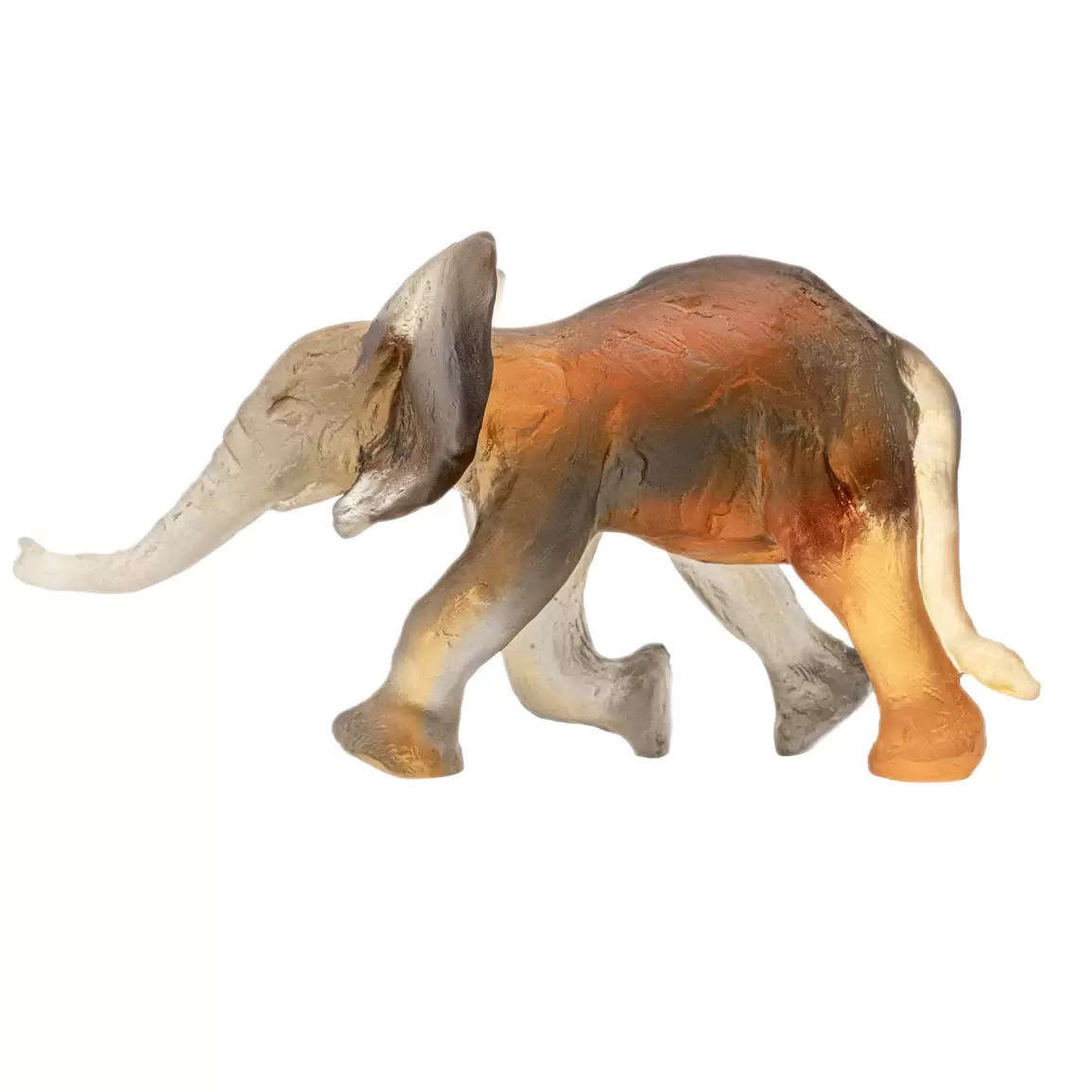 Хрустальная скульптура "Elephant Savana" малая, коричневая