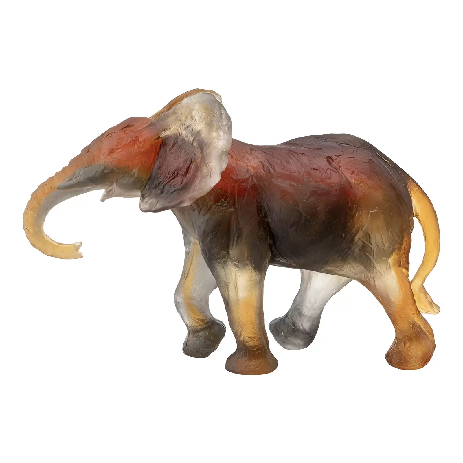 Хрустальная скульптура "Elephant Savana" большая, коричневая