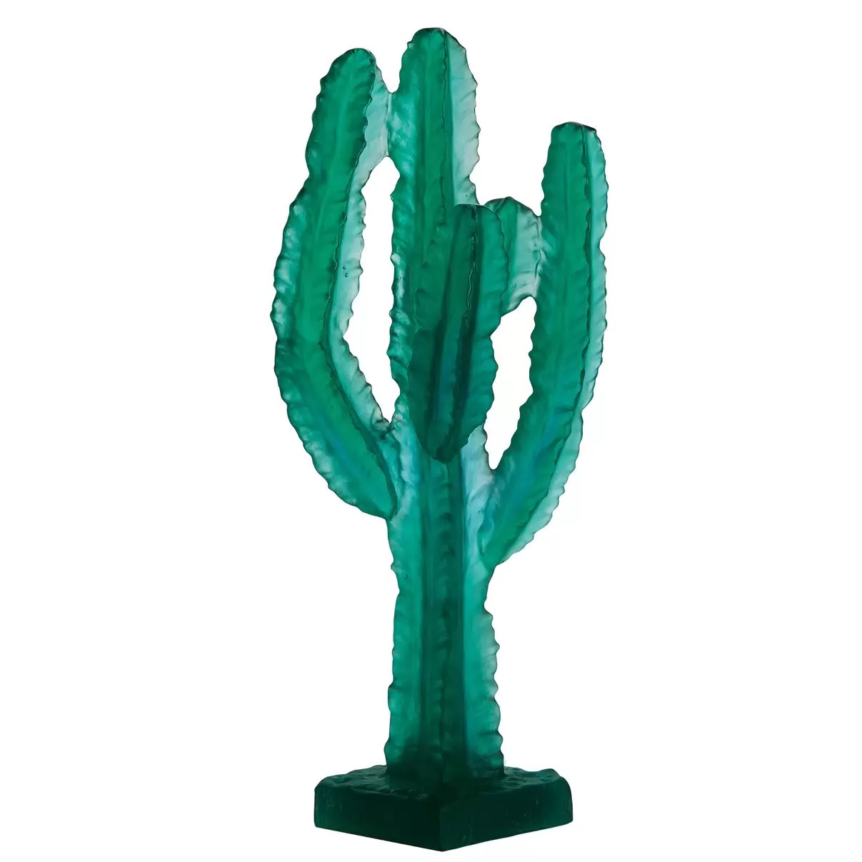 Хрустальная скульптура "Jardin De Cactus" зеленая