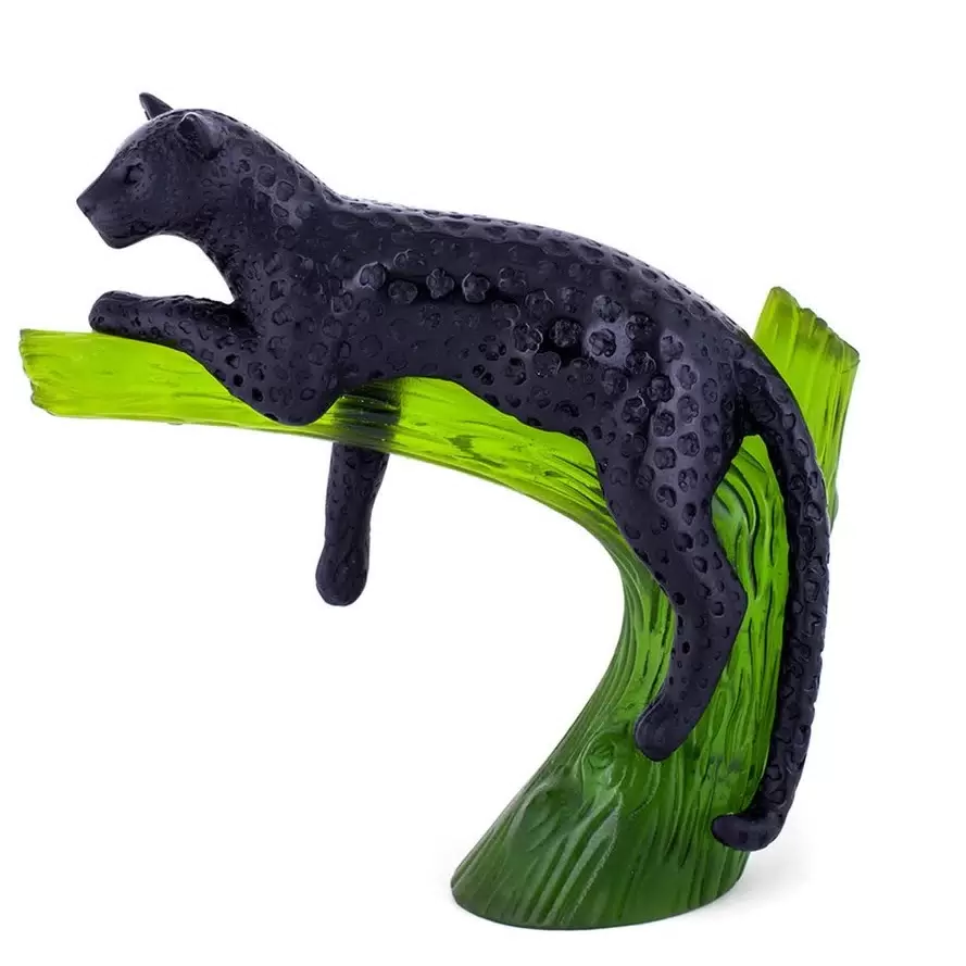 Хрустальная скульптура "Panther On Tree" разноцветная