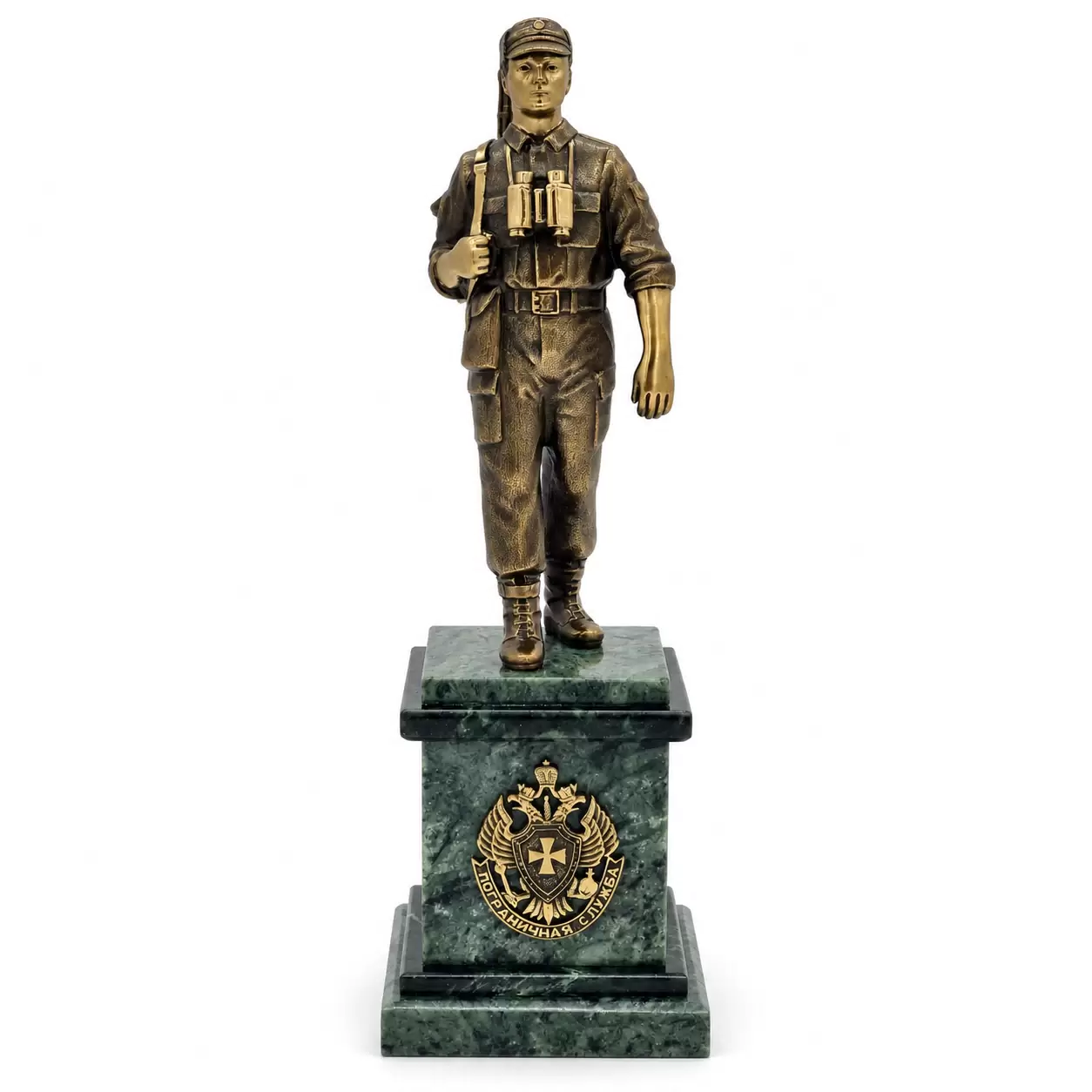 Bronze statuette "Border Guard on a pedestal"