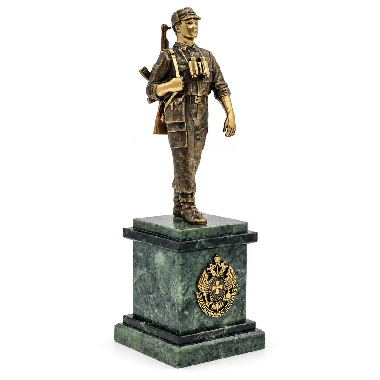 Bronze statuette "Border Guard on a pedestal"