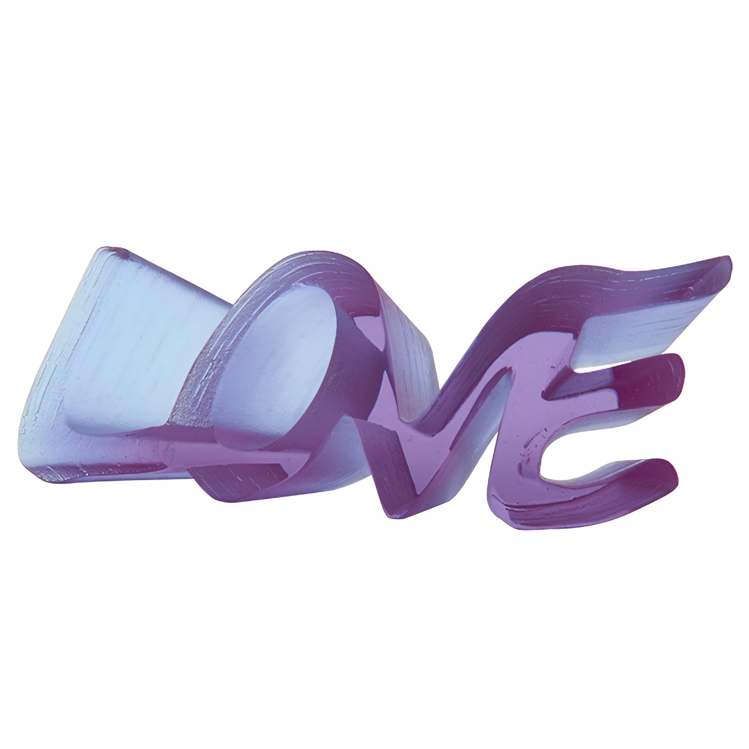 Хрустальная скульптура "True Love" фиолетовая