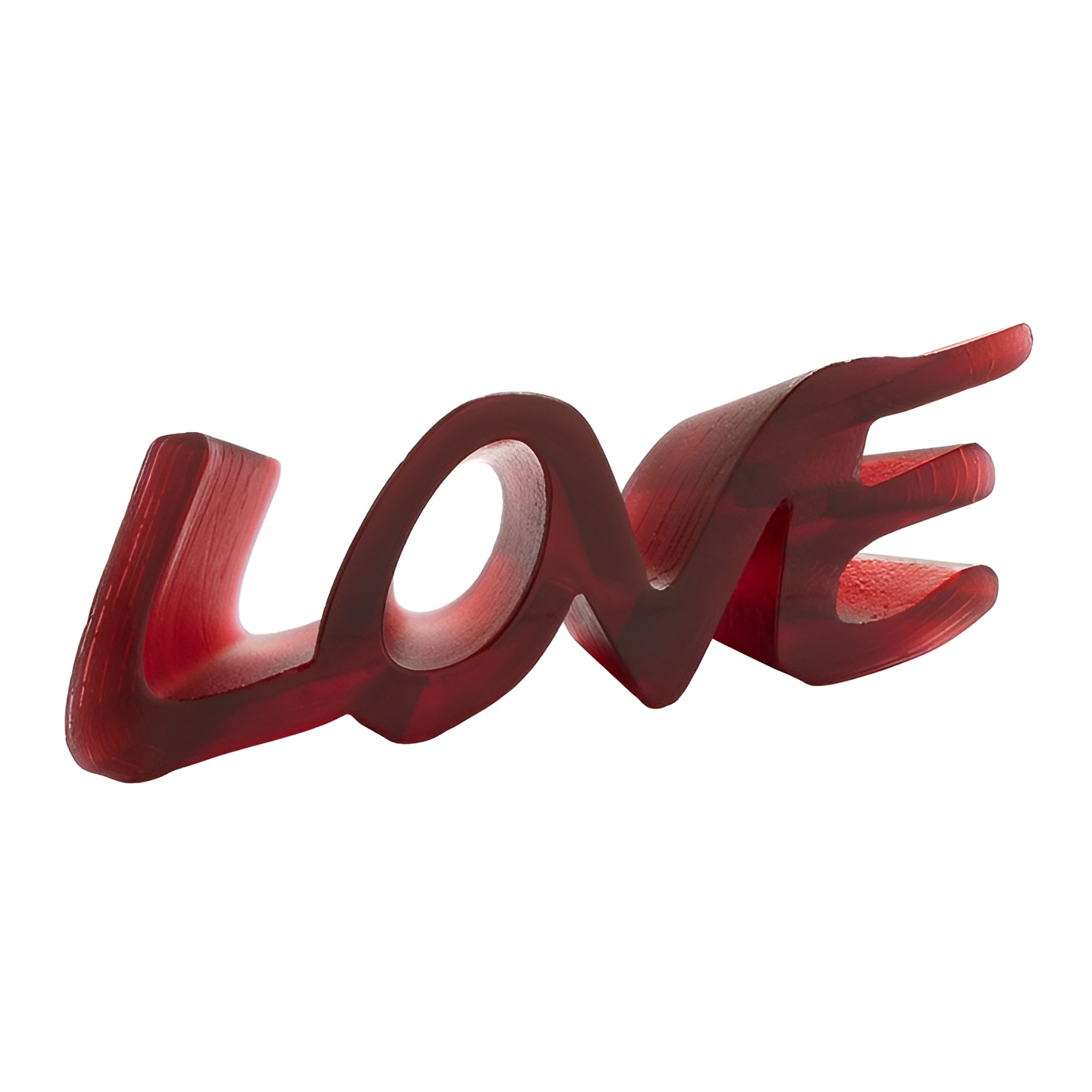 Хрустальная скульптура "True Love" красная